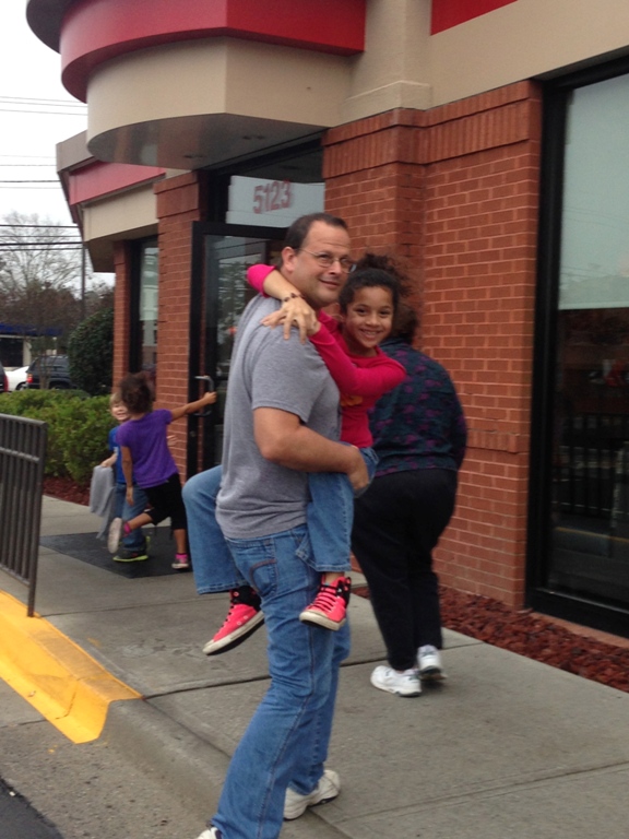 John and his niece Layla